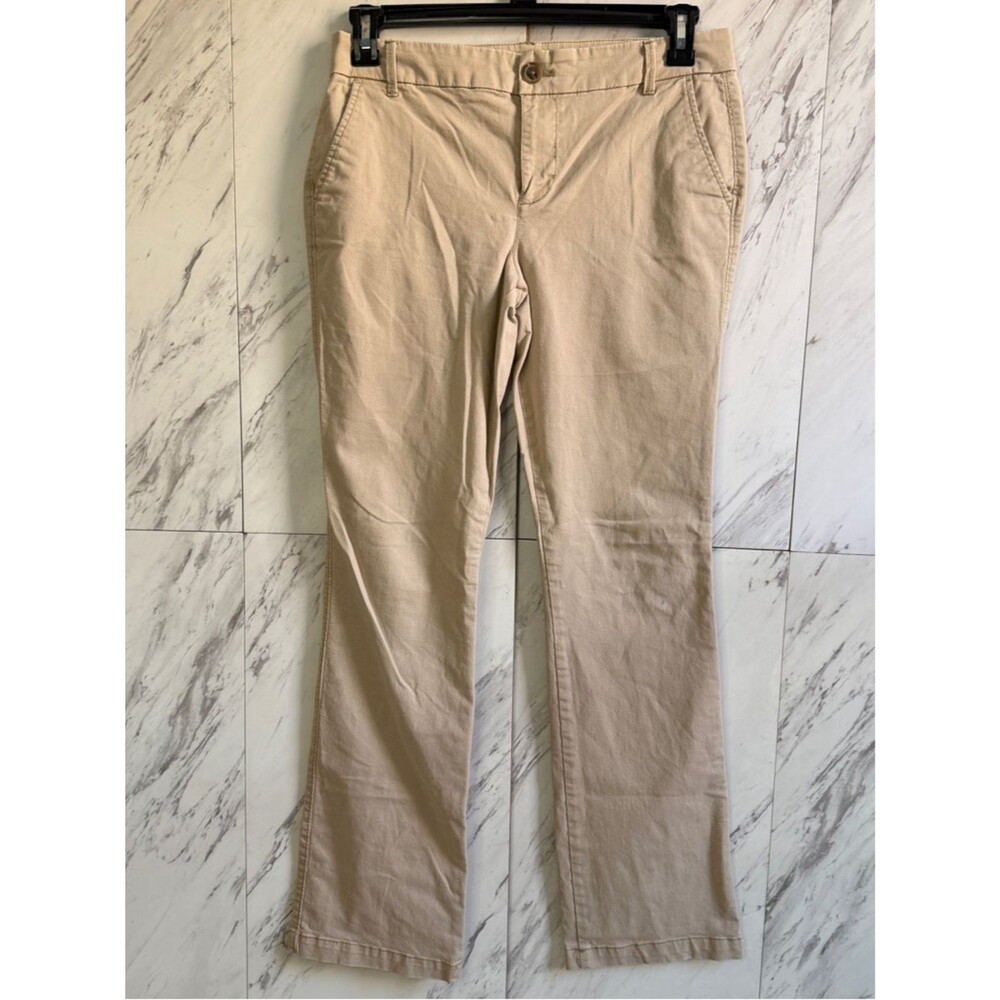 BUNDLE (2) Old Navy Khaki Bootcut Skinny Chino Pants Womens Size 8